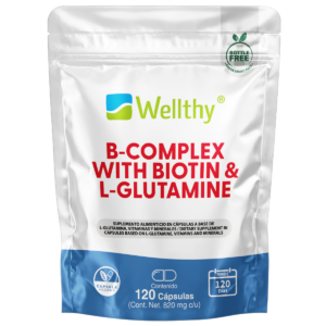 b complex with biotin & l glutamine wellthy®