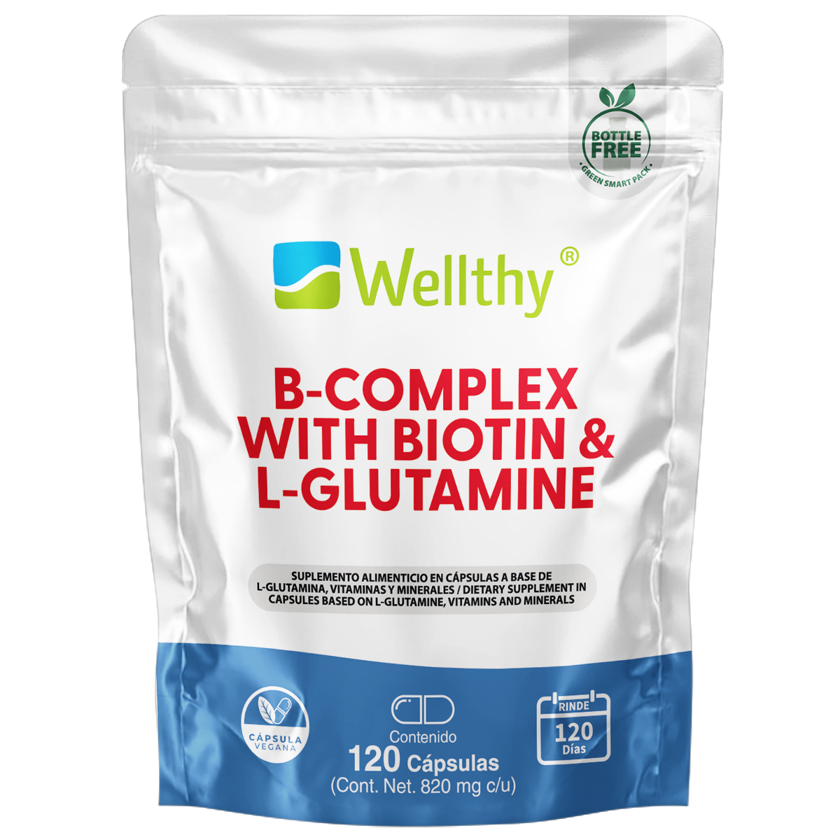 b complex with biotin & l glutamine wellthy® b complex with biotin & l glutamine wellthy®