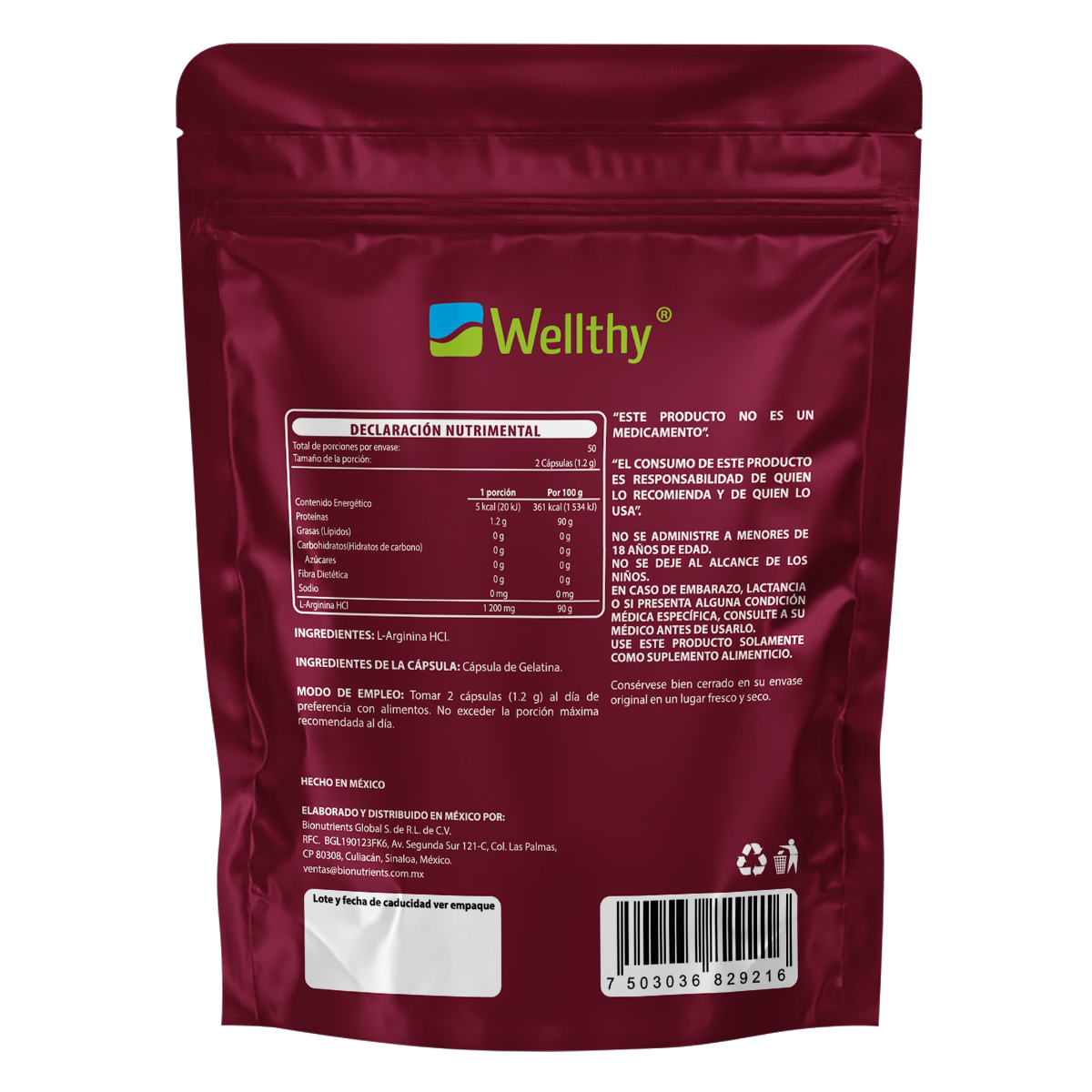 l arginina wellthy® l arginina wellthy®
