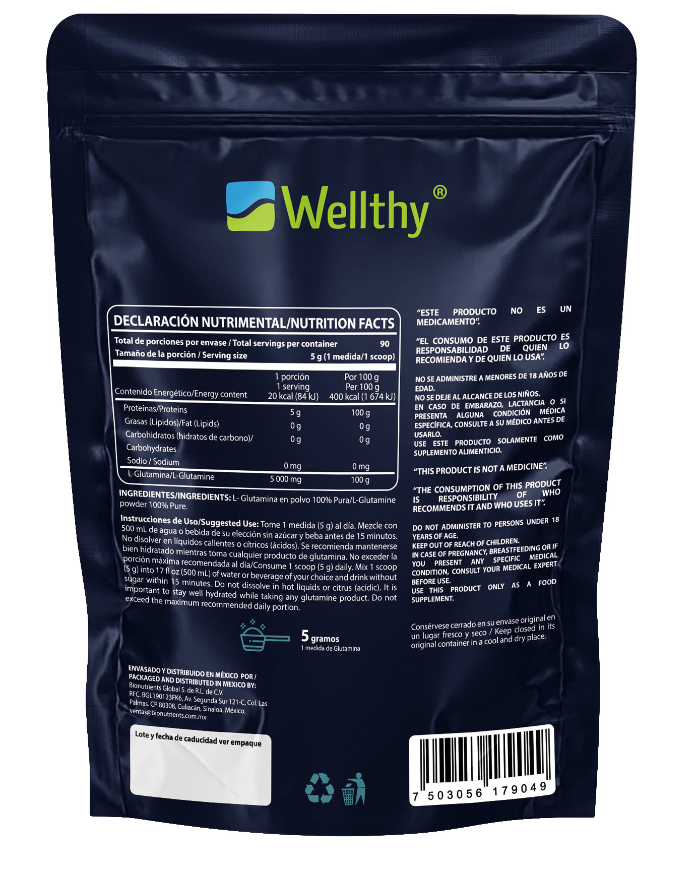 l glutamina wellthy® l glutamina wellthy®